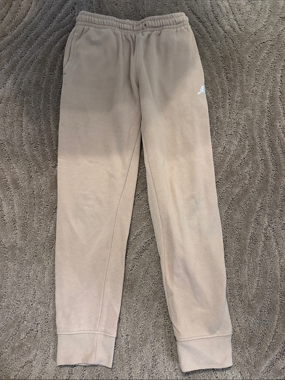 Jordan Kids' Tan Sweatpants with White Jumpman